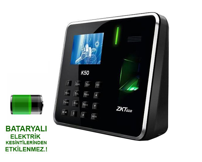 ZKTECO K50 PARMAK İZİ OKUYUCU - ID BATARYALI